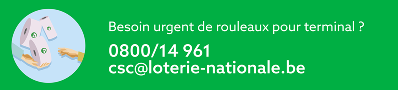 Besoin urgent de rouleaux pour terminal?